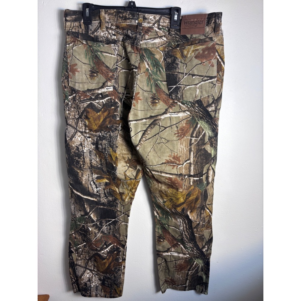 Wrangler ProGear RealTree Camo Pants Mens 38x30 Hunting Workwear Straight Leg
